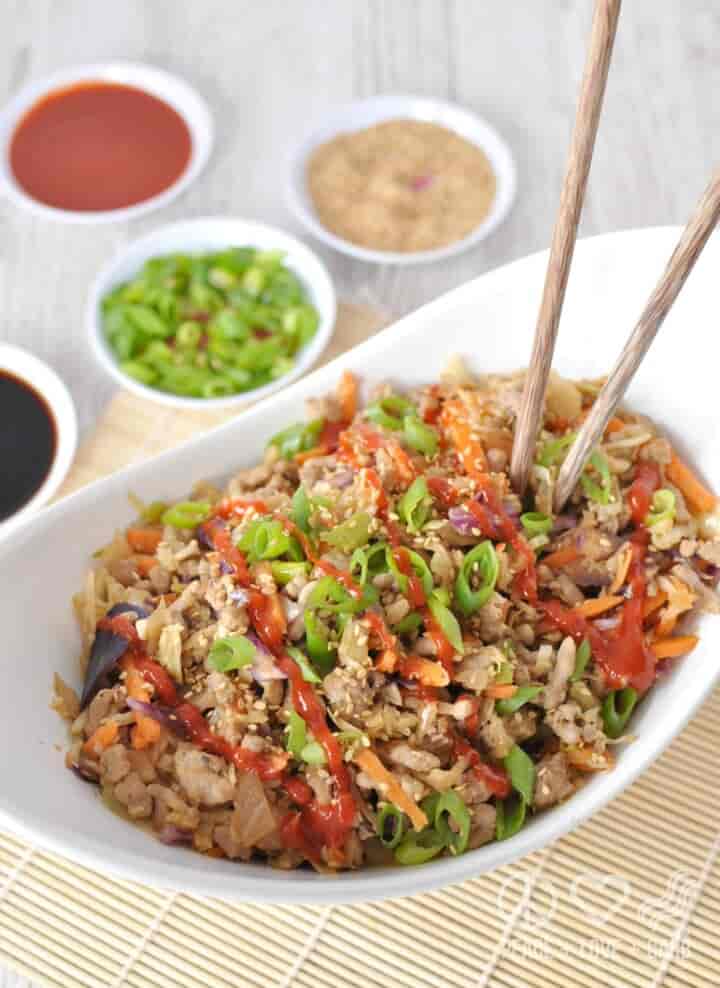 Low Carb Pork Egg Roll in a Bowl