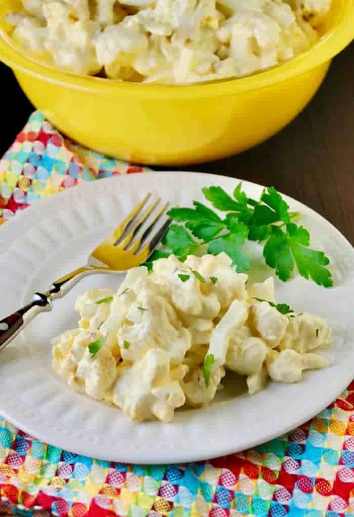Potato Salad Made with Cauliflower