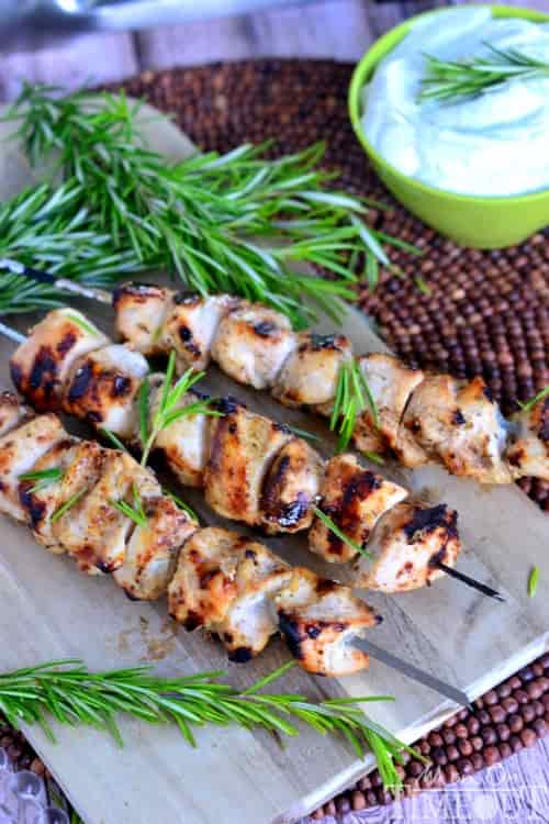 Rosemary and Buttermilk Ranch Chicken Skewer