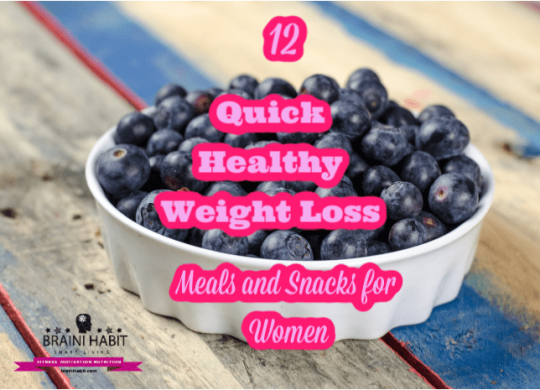 12 Quick Healthy Weight Loss Meals and Snacks for Women The most important factors are including enough protein and fiber in the ingredients. This way the meal will provide higher nutritional value and satiation. It is also a good idea to include more fruits and vegetables in the meals, as well as use them as separate snacks. #healthyweightloss #omegafattyacids #weightlossforwomen #weightlossmeals
