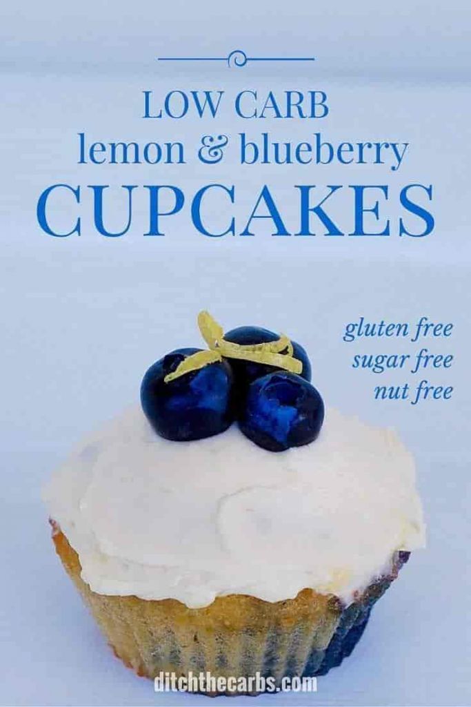 Healthy Low-carb Blueberry Cupcakes