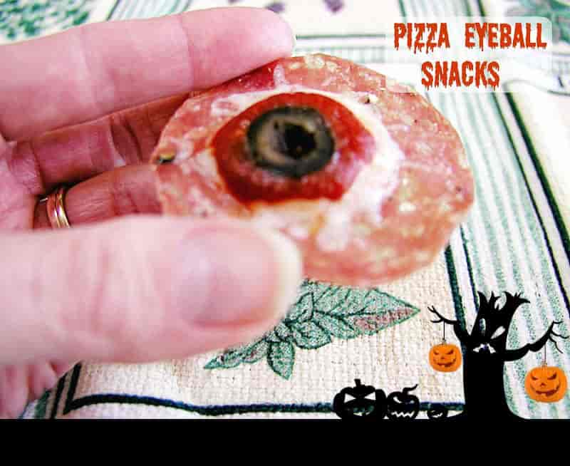 Spooky Eyeball Pizza