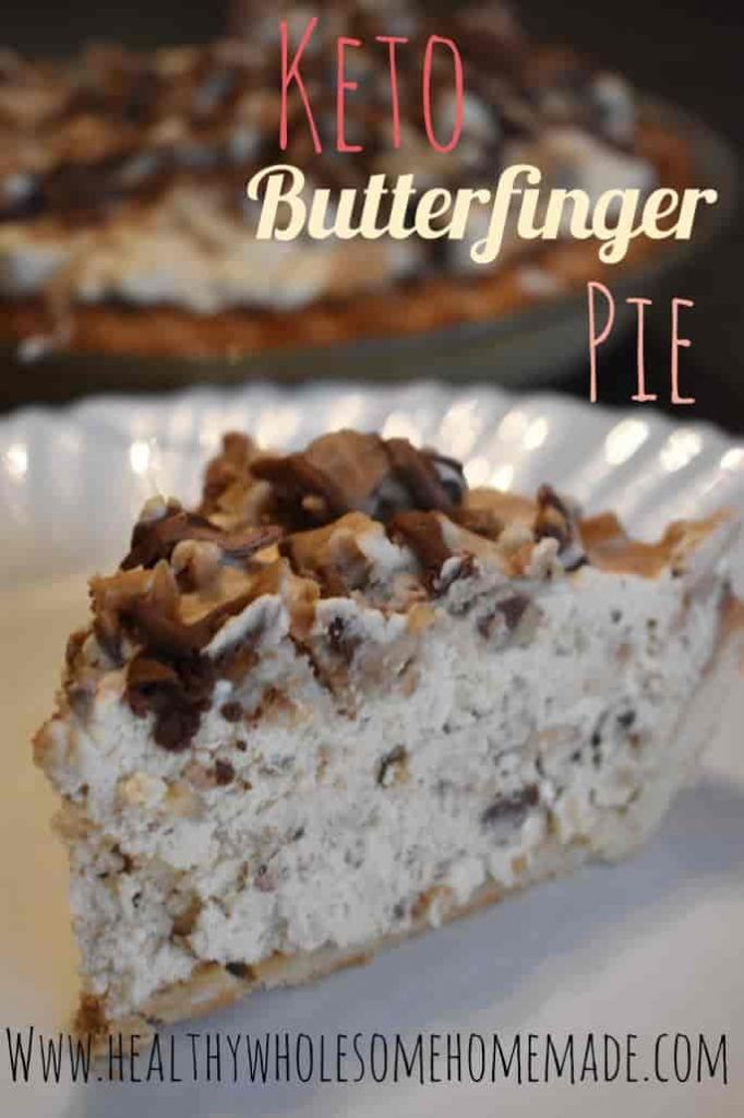 Low-Carb Butterfinger Pie
