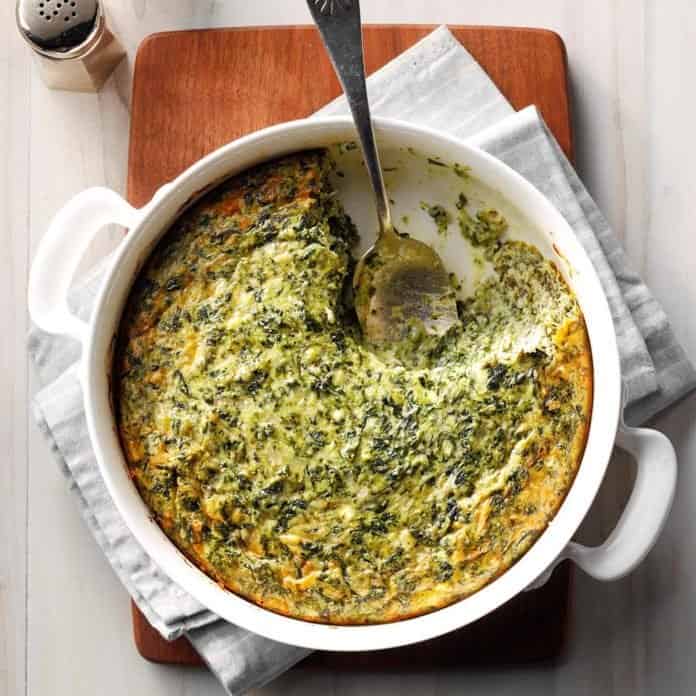 Low-Carb Spinach Souffle