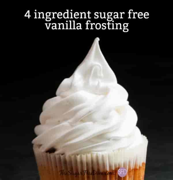 4 Ingredient Sugar Free Vanilla Frosting