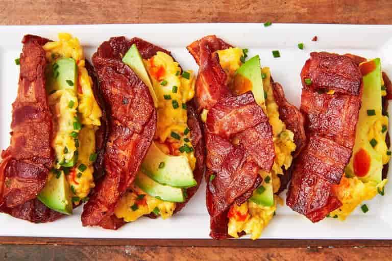 Breakfast Tacos with Bacon