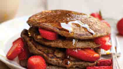 Buckwheat-Flax and Walnut Pancakes