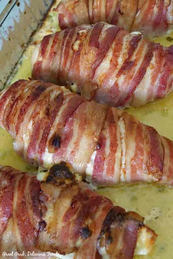 Bacon-Wrapped Jalapeno Popper Chicken