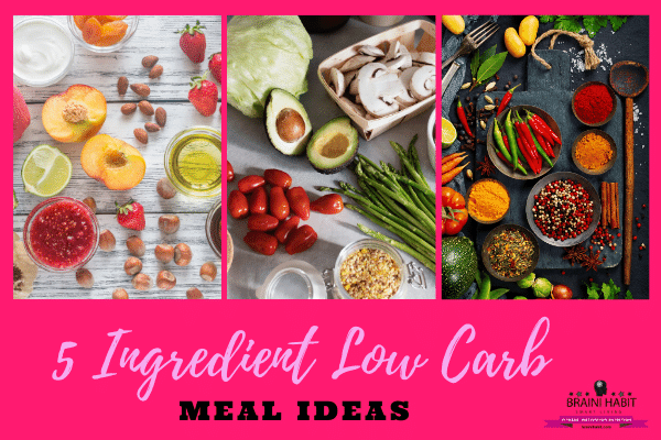 5 ingredient low carb meal ideas #recipes #lowcarb #loseweight #meals