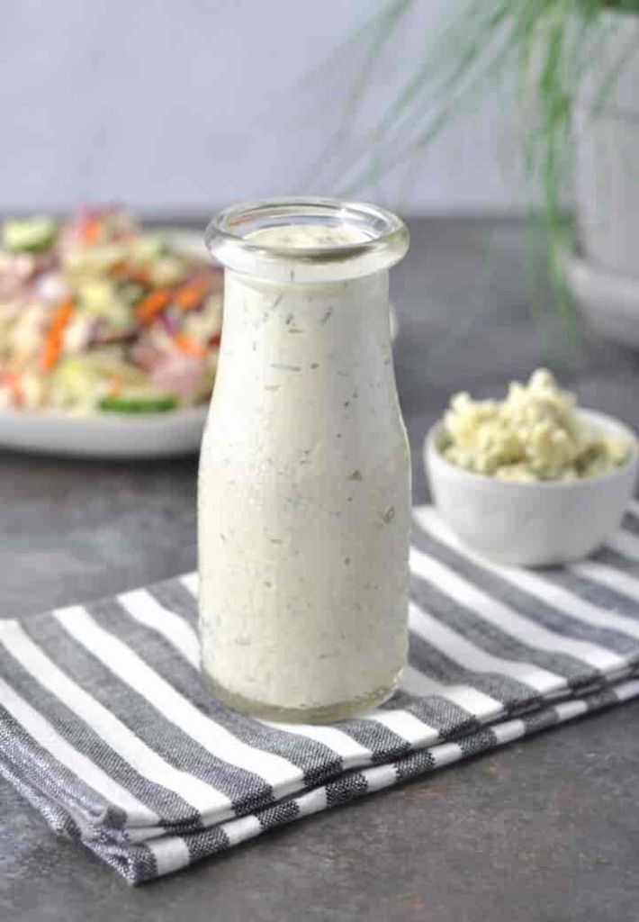 Creamy Chive Keto Blue Cheese Dressing