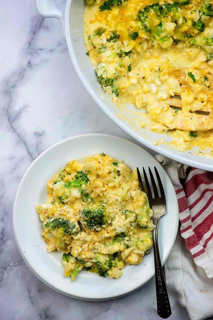 Healthy Broccoli `Rice' Casserole