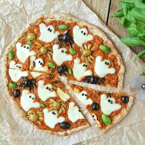 Low Carb Halloween Pizza