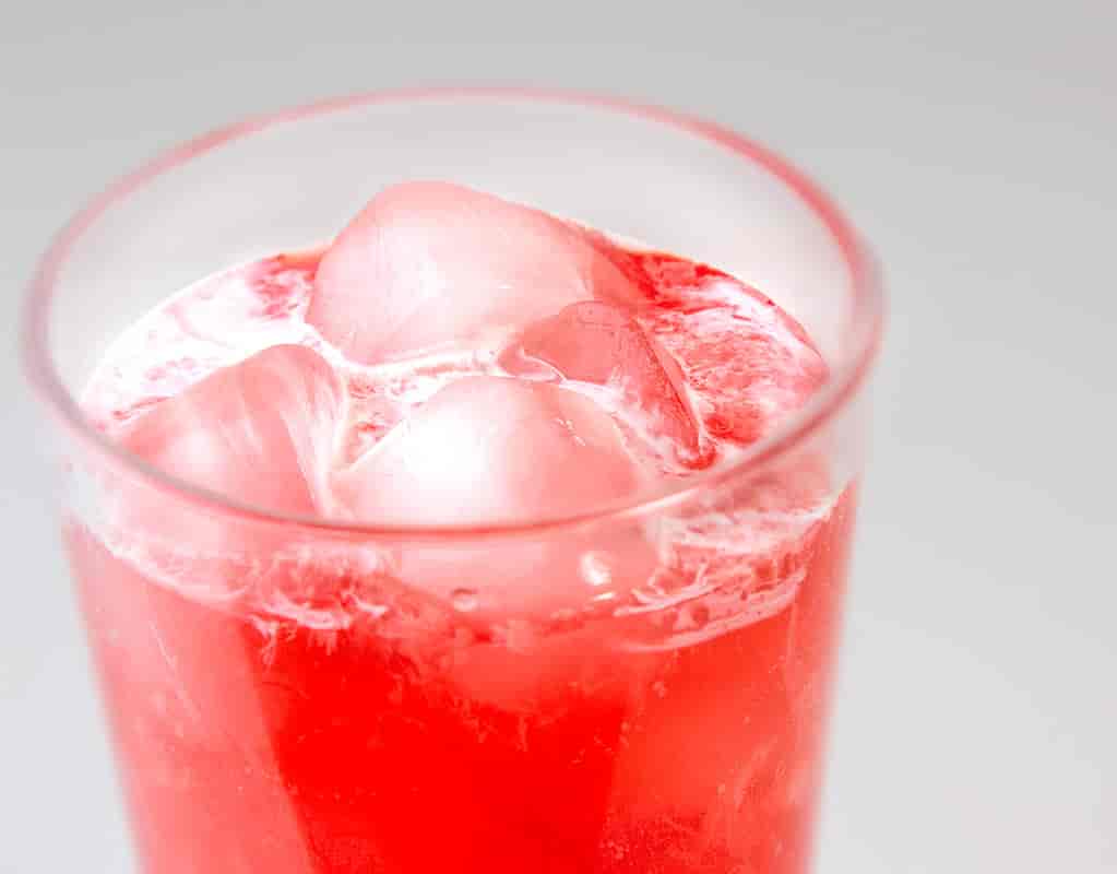 Strawberry and Almond Italian Soda