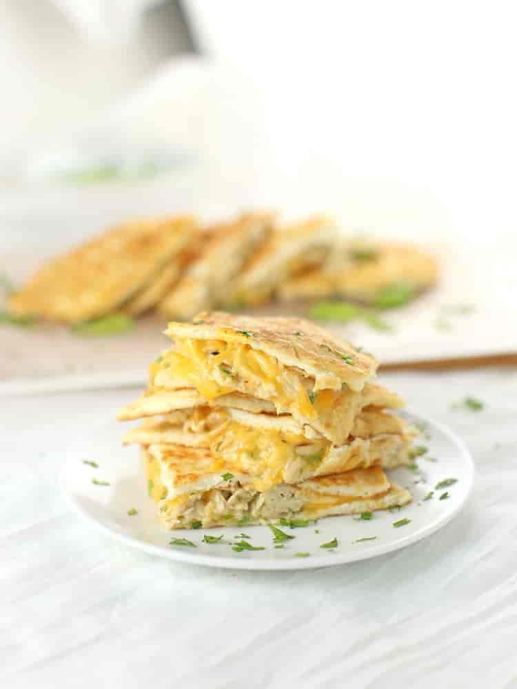 Chicken and Cheese Quesadillas