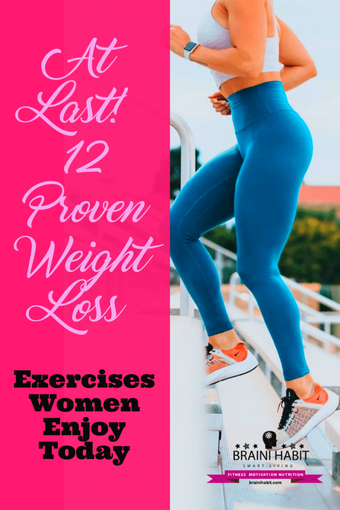 At Last! 12 Proven Weight Loss Exercises Women Enjoy Today Well, the reason why you aren’t motivated to workout may be because you aren’t enjoying it.
If your workout is fun and enjoyable, chances are, you will never skip a workout, regardless of how busy you are.  
Here are 12 fun weight loss exercises that can help you achieve your fitness goals. #burncalories #loseweight #weightlossexercise #weightlossgoal
