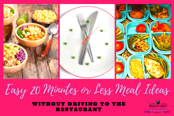 Easy 20 Minutes or Less Meal Ideas Without Driving to the Restaurant #easylow carb meal, #lowcarbdiet, #lowcarbrecipes, #mealideas, #20minutemeals