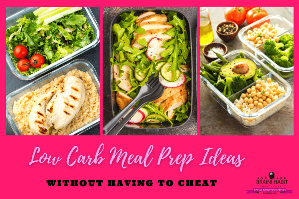 Low Carb Meal Prep Ideas Without Having to Cheat #lowcarbmealprep, #easylow carb meal, #lowcarbdiet, #lowcarbrecipes, #mealideas