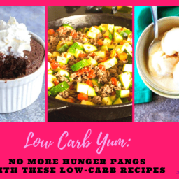 Low Carb Yum No More Hunger Pangs with These Low-Carb Recipes #easy low carb meal, #low carb diet, #low carb recipes, #recipe ideas, #weight loss meals